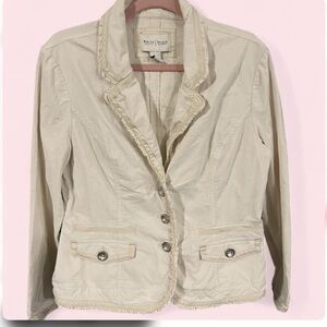 White House Black Market Beige Blazer